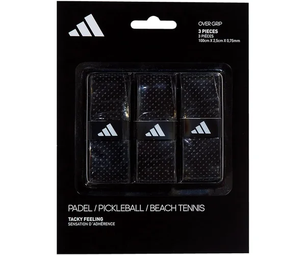 Lot de 3 surgrips adidas Tacky Feeling noirs perforés
