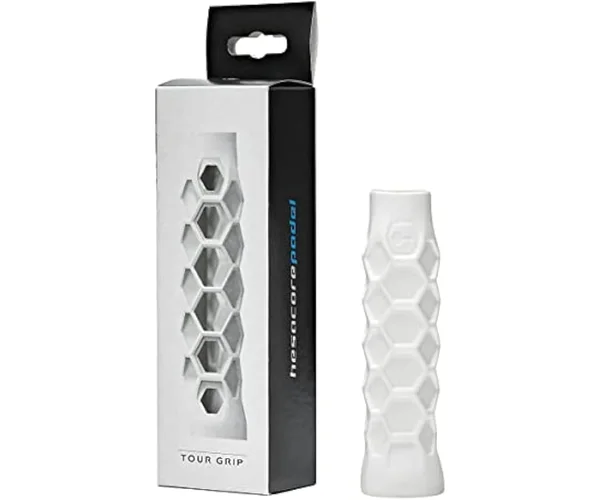 Bullpadel Hesacore Tourgrip ergonomique hexagonal blanc